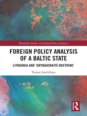 cover image of Foreign Policy Analysis of a Baltic State